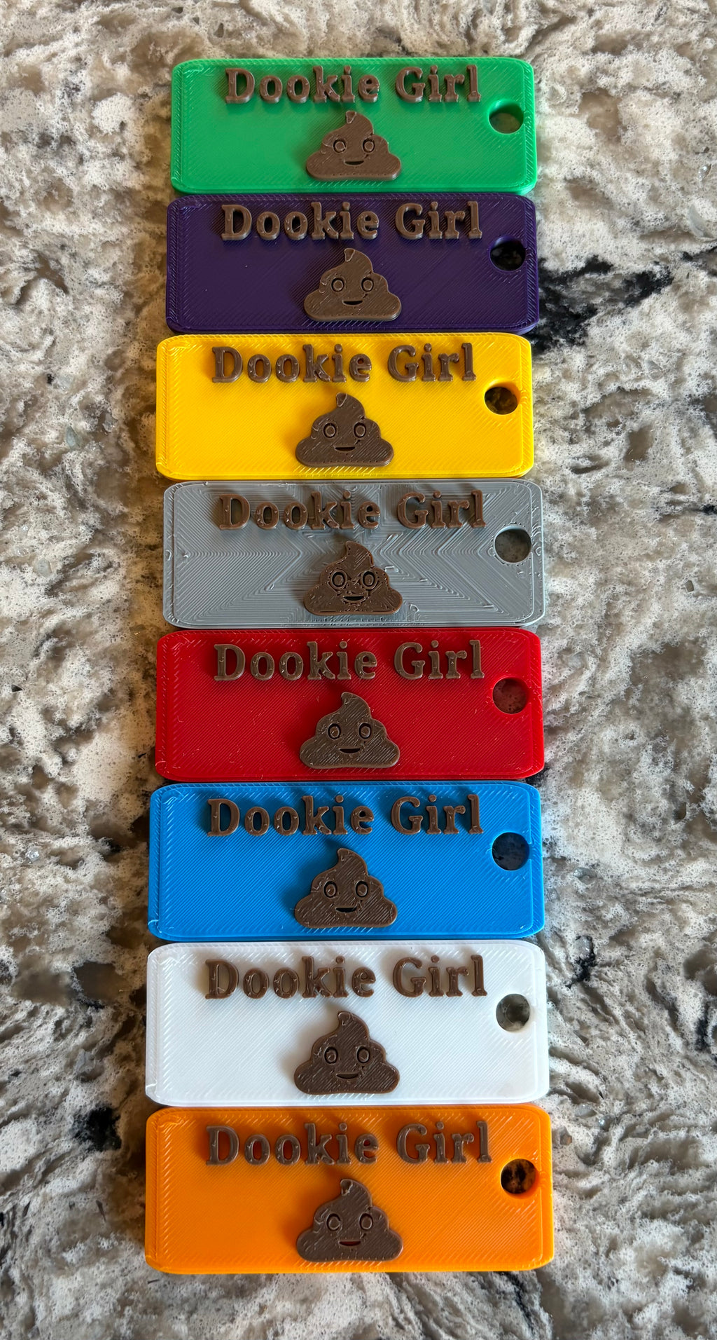 Dookie Girl Keychain - All 8 body color options